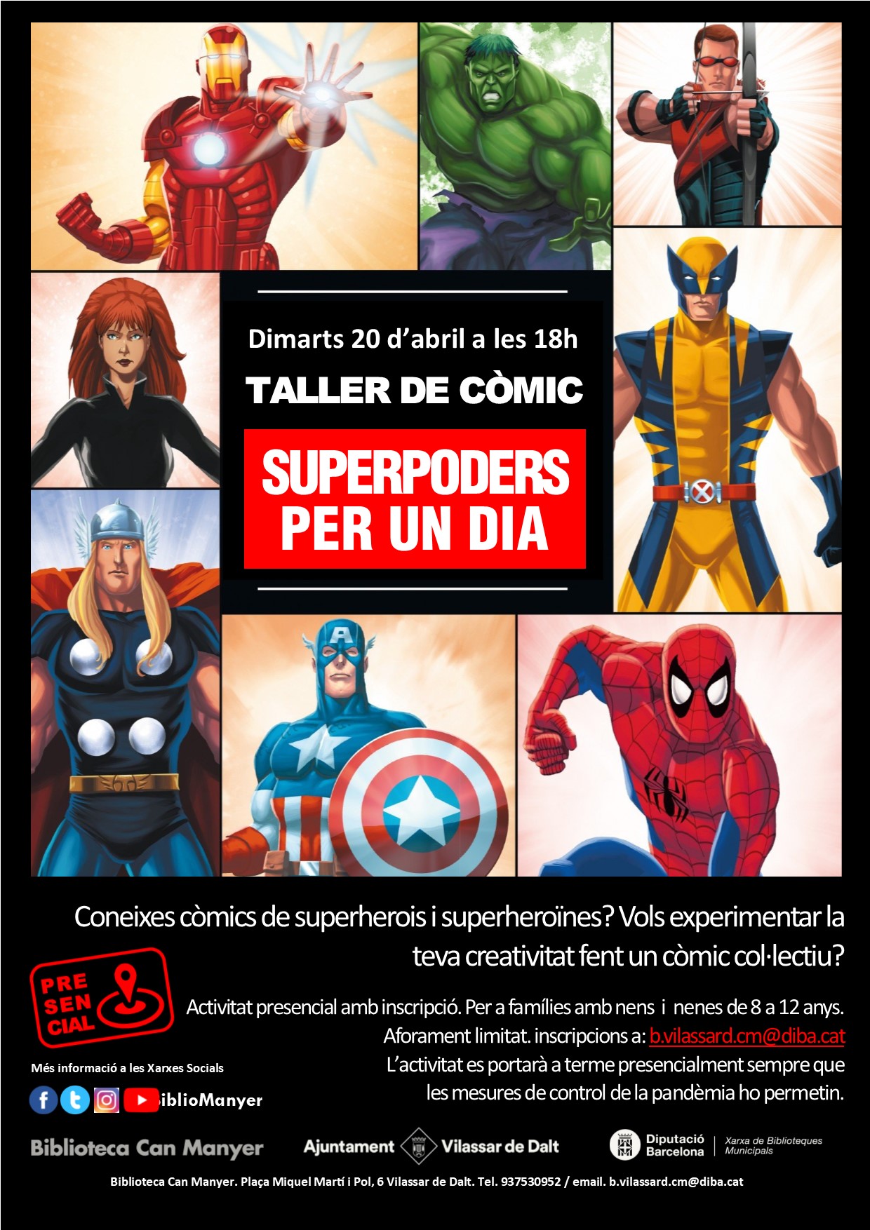 Taller de còmic: Superpoders per un dia