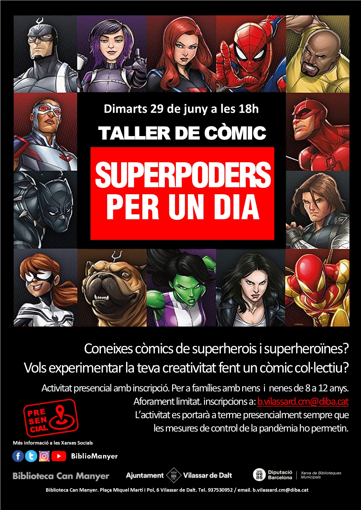 Taller de còmic: Superpoders per un dia