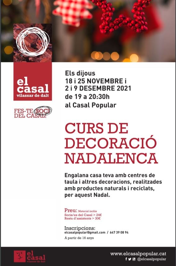 Curs de decoració nadalenca