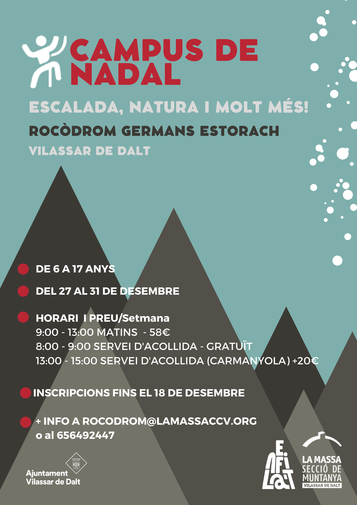 Campus de Nadal del Rocòdrom Germans Estorach