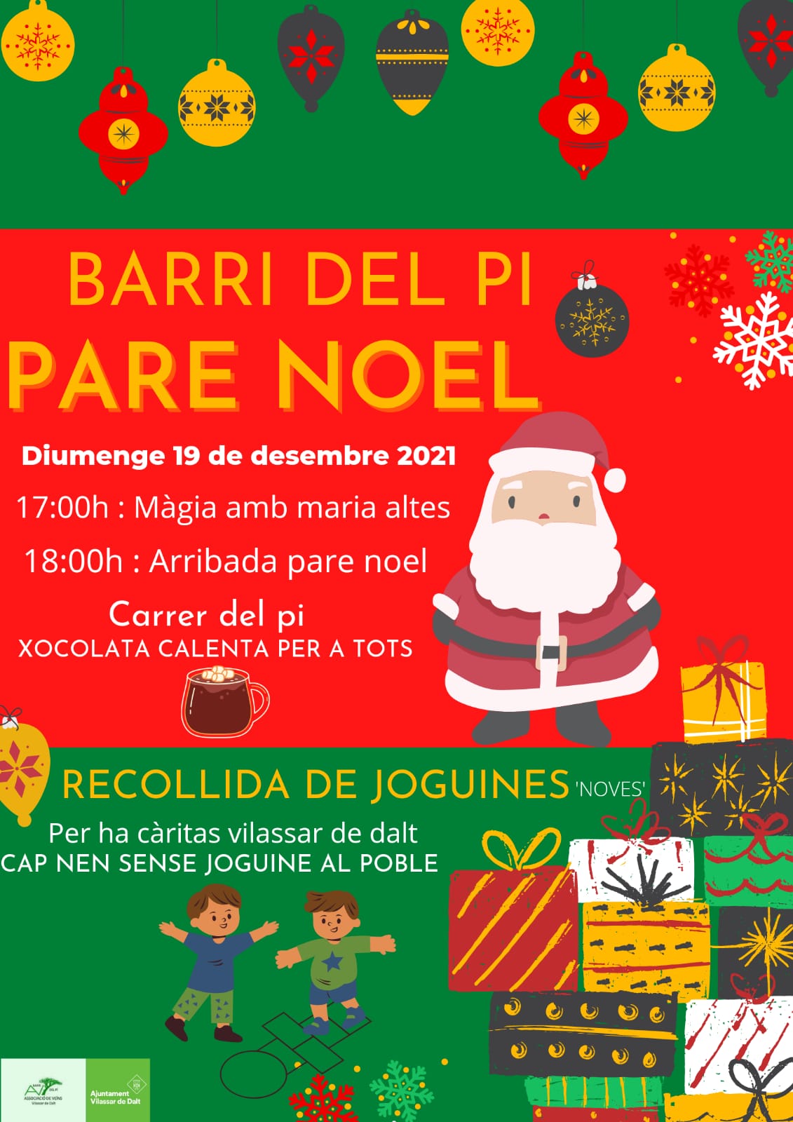 Visita del Pare Noel al Barri del Pi