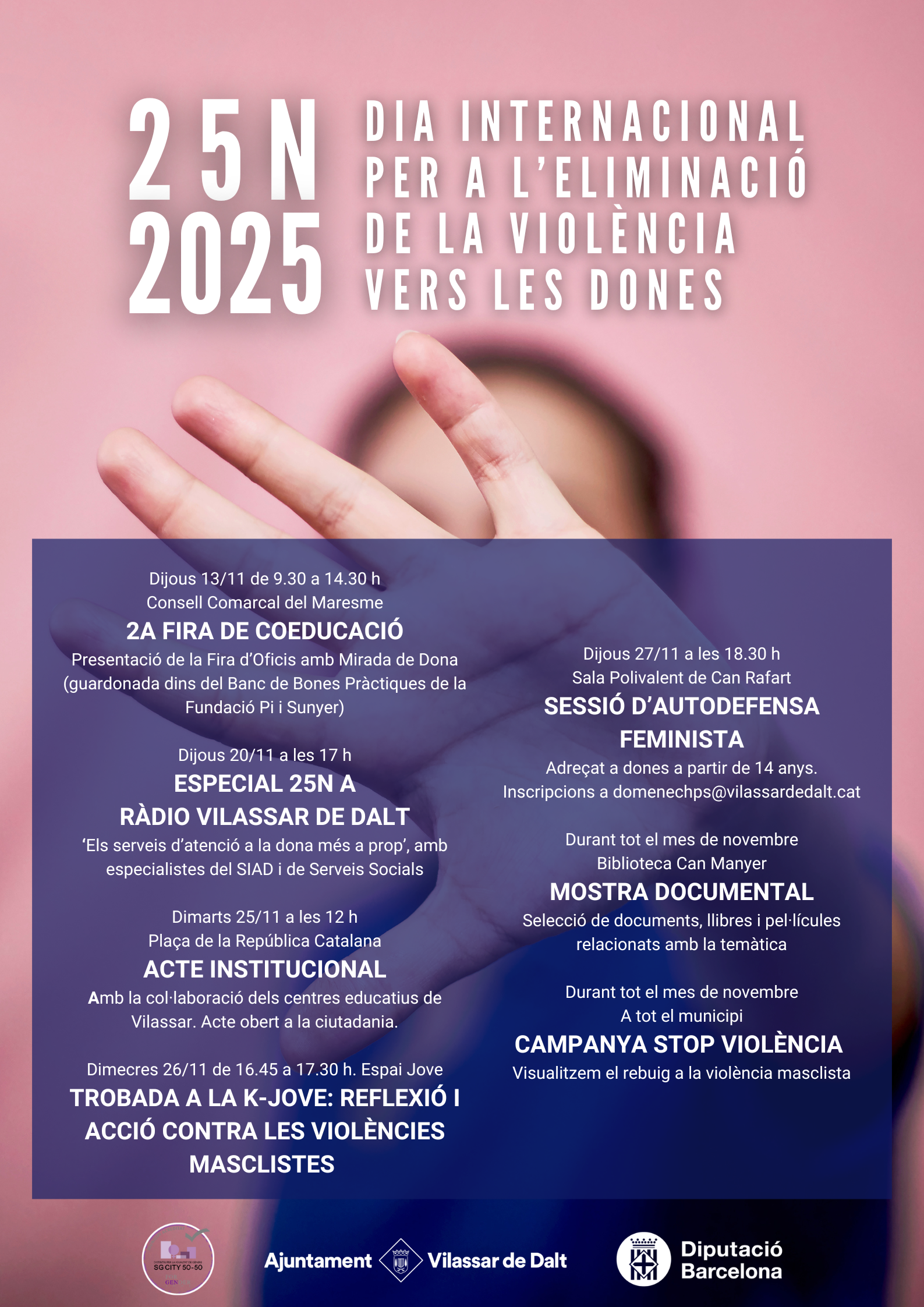 25N. Dia Internacional per a l'Eliminació de la Violència vers les Dones