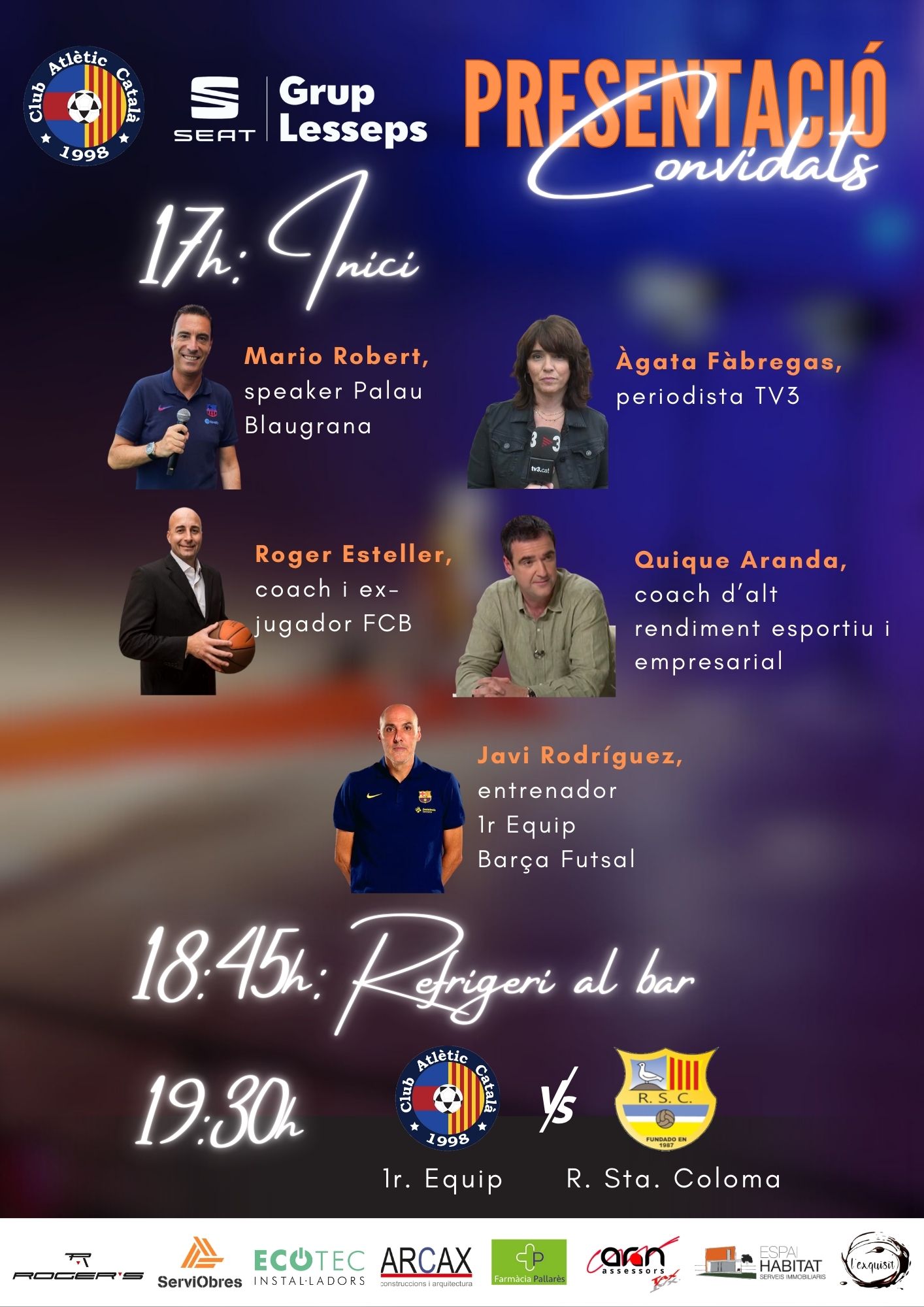 Presentaci&oacute; de la temporada 25-26 del Club Atl&egrave;tic Catal&agrave;