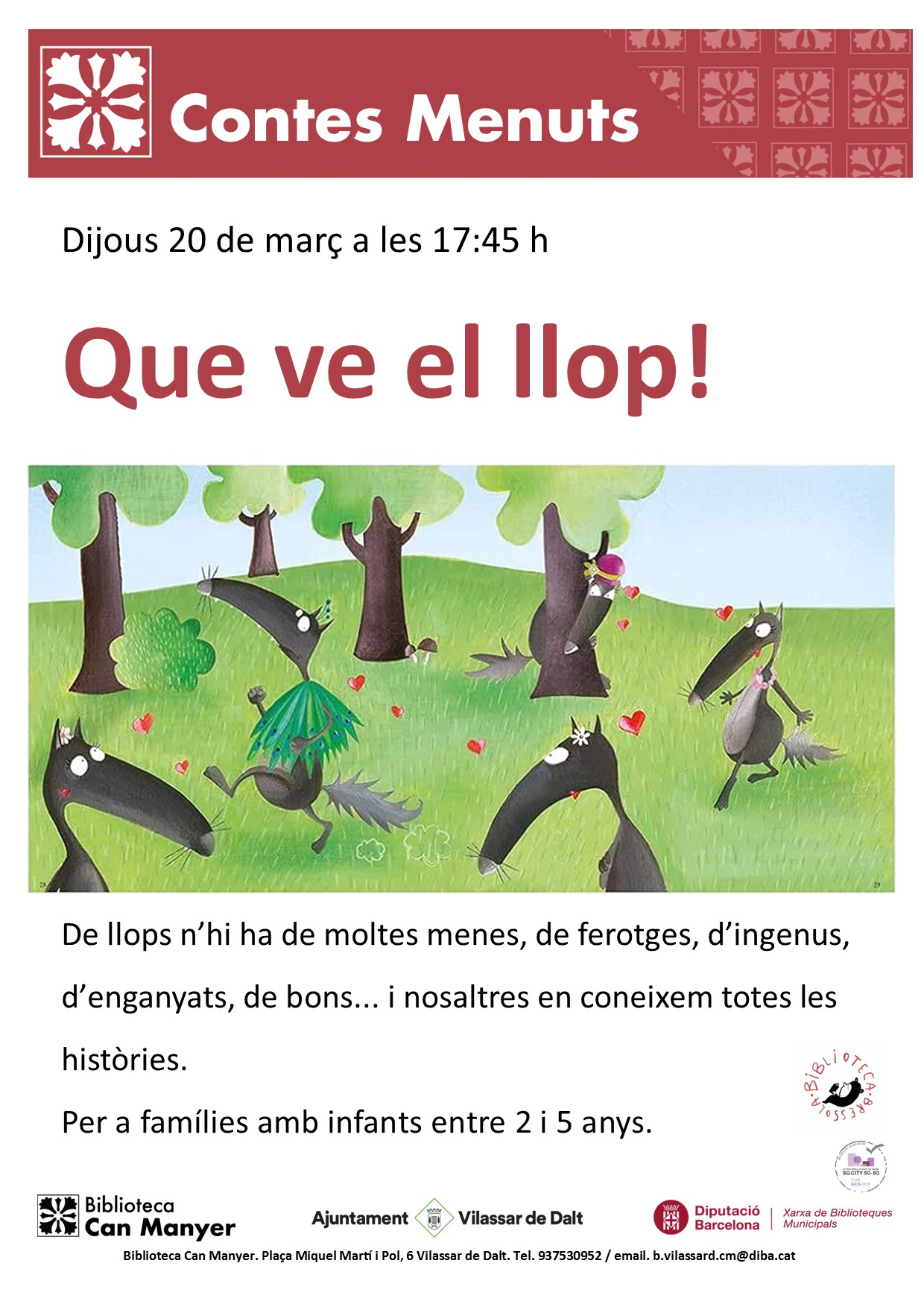 Contes menuts. 'Que ve el llop!'