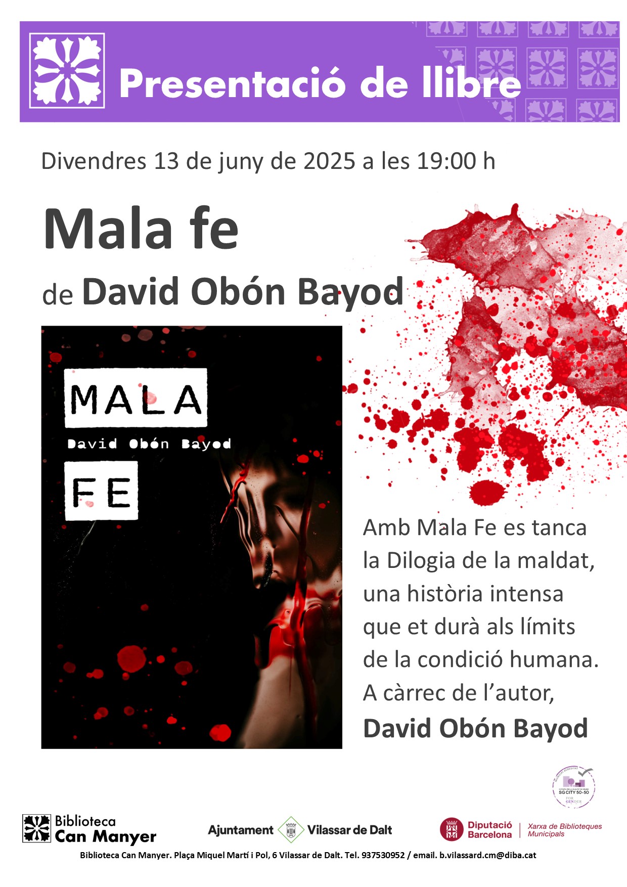 Presentació del llibre 'Mala fe'