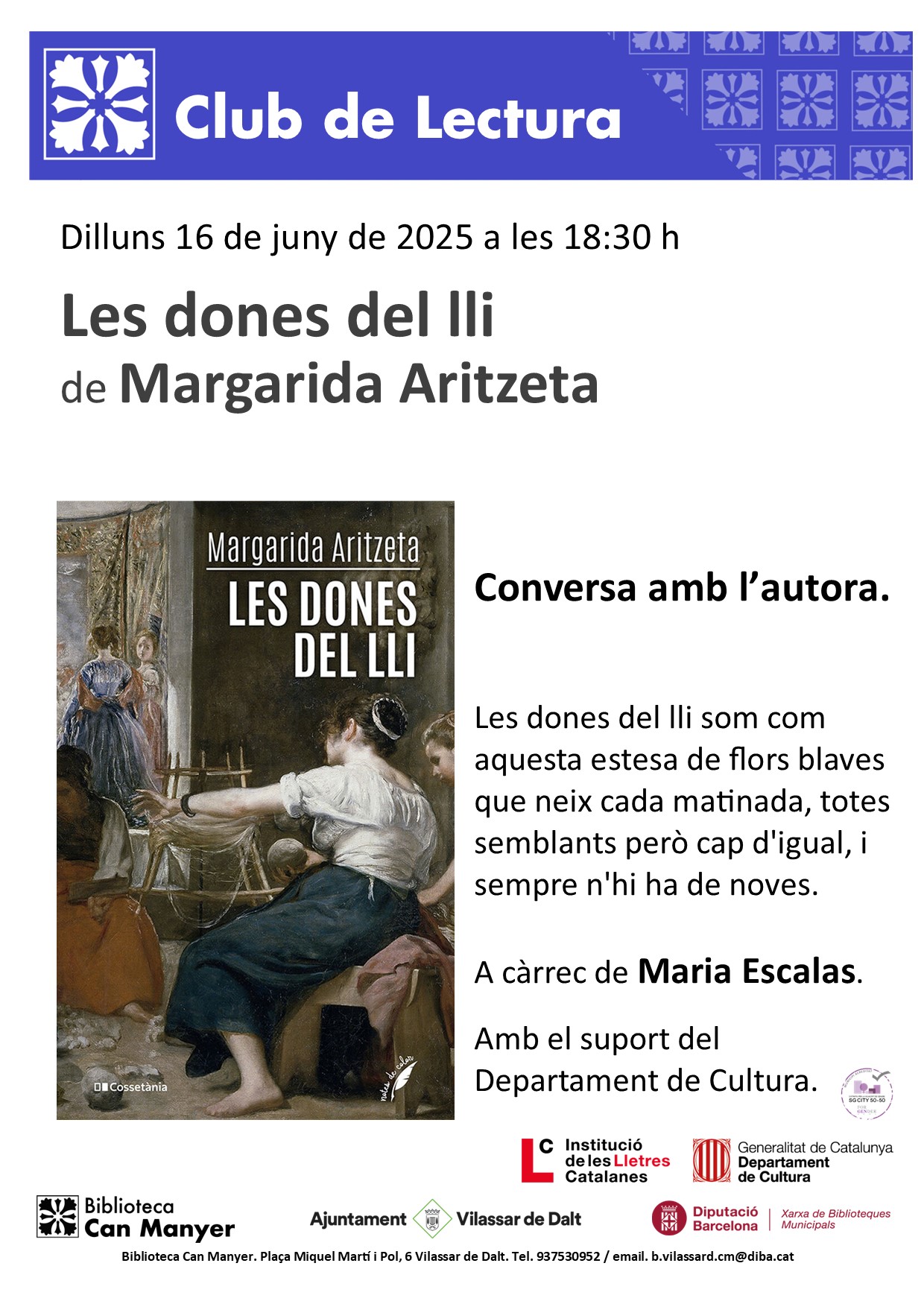 Club de lectura. 'Les dones del lli'