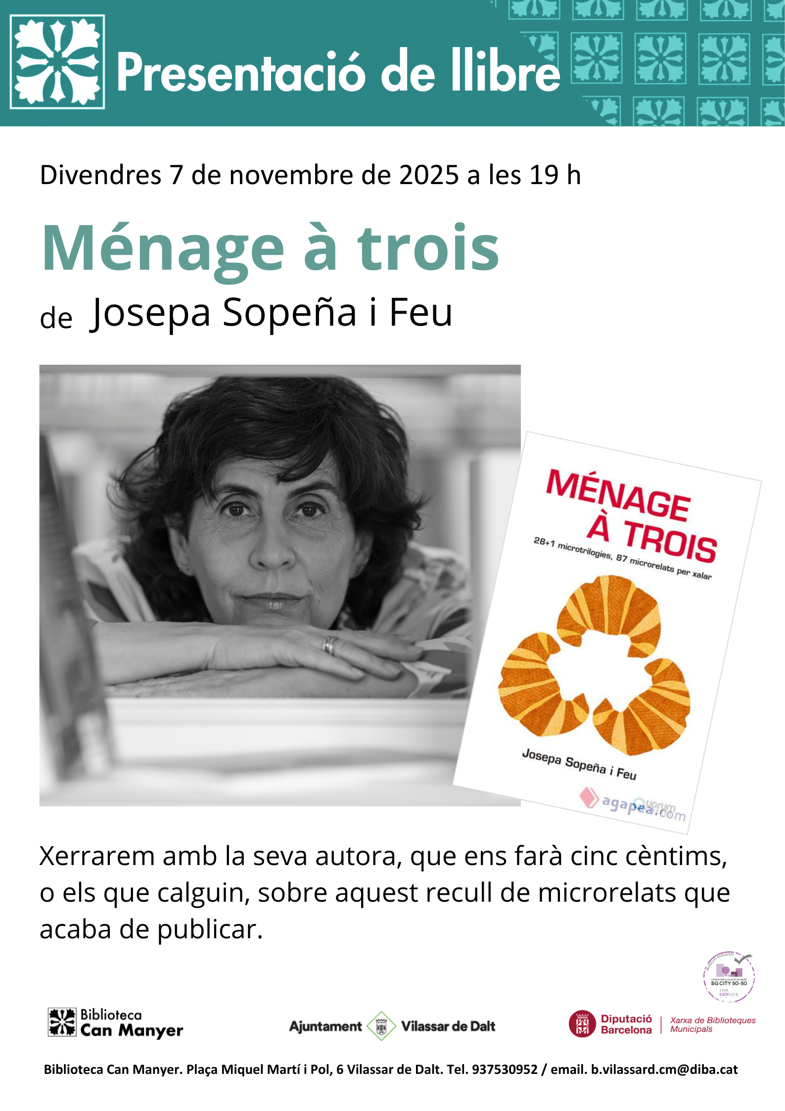 Presentació del llibre 'Menage a trois'
