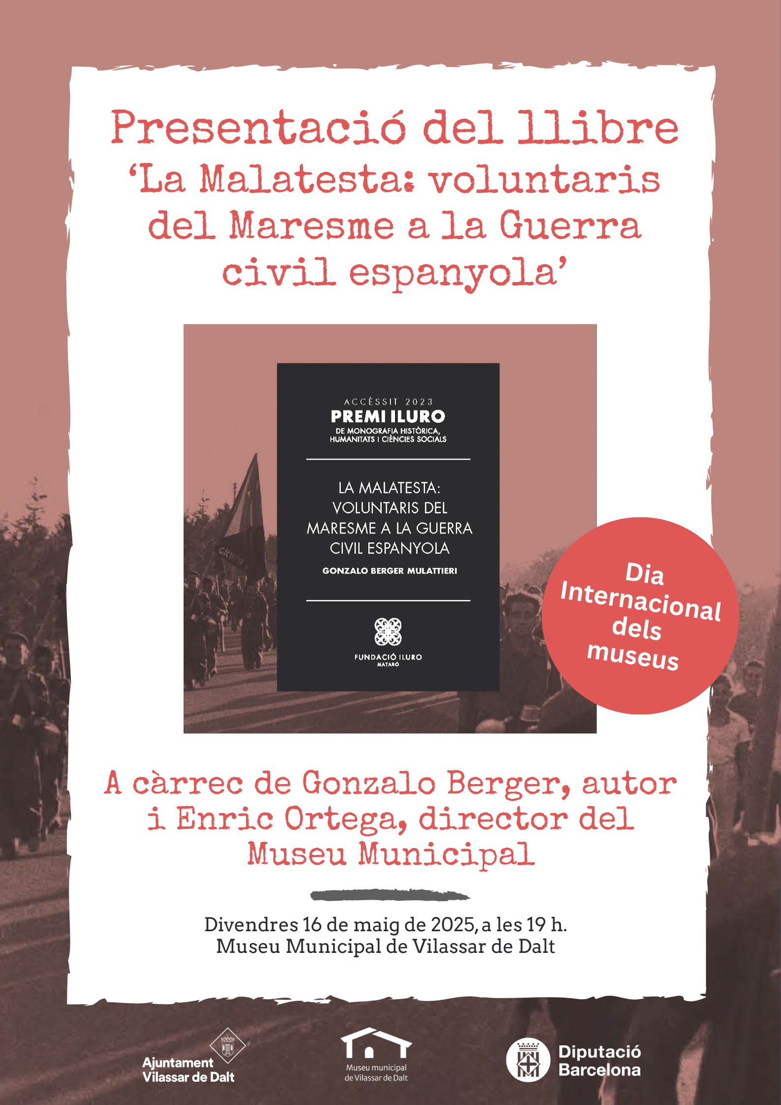 Presentació de 'La Malatesta: voluntaris del Maresme a la Guerra civil espanyola'
