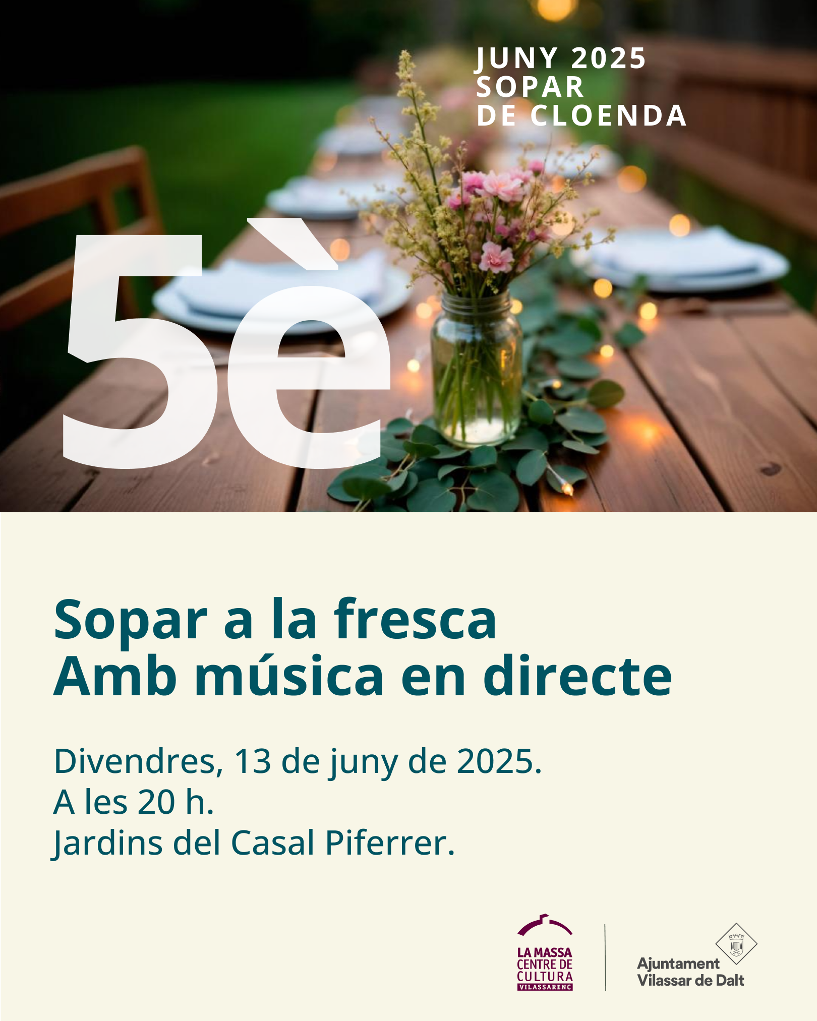 5è Sopar a la fresca de La Massa CCV