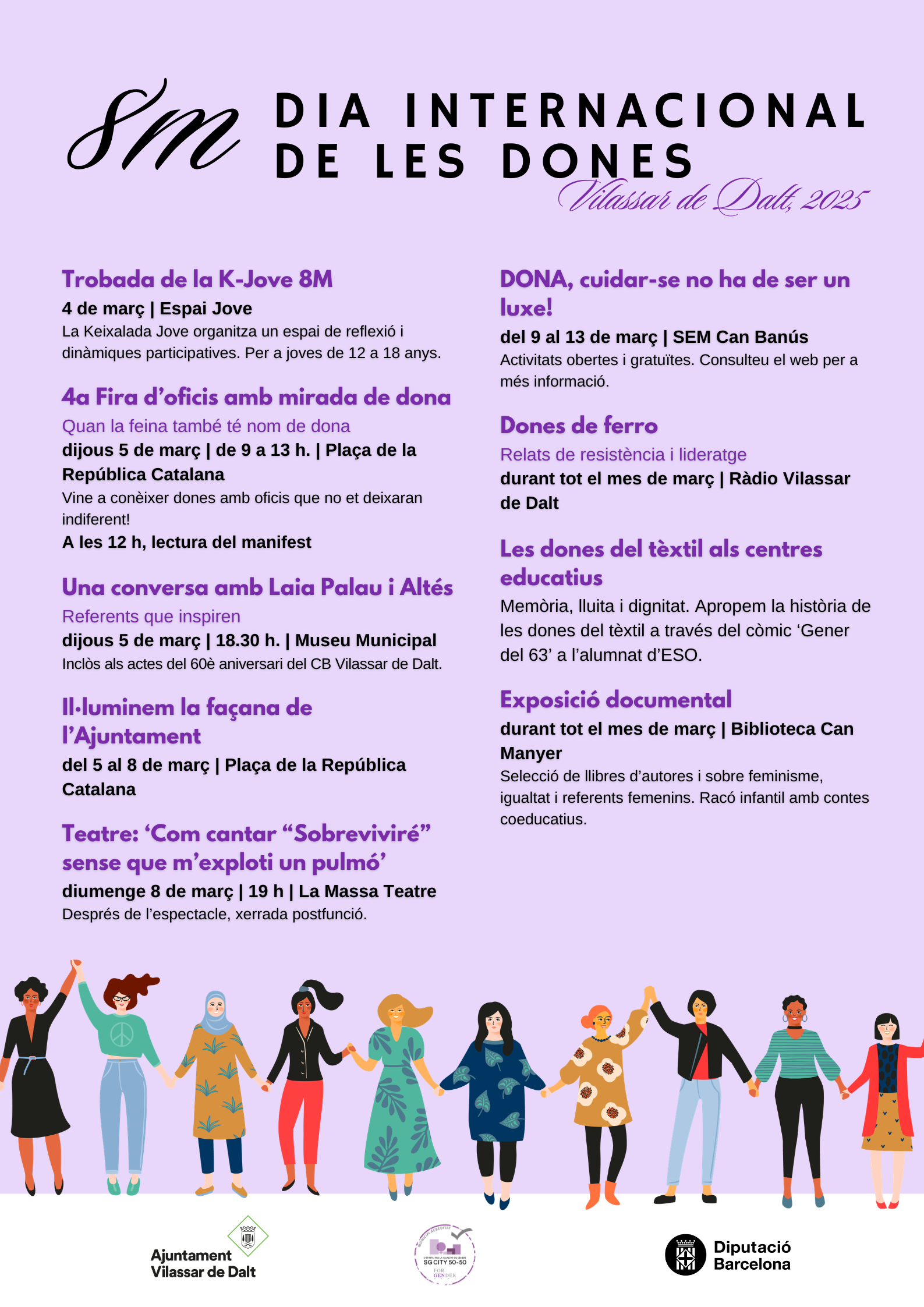 El 8 de mar&ccedil; a Vilassar