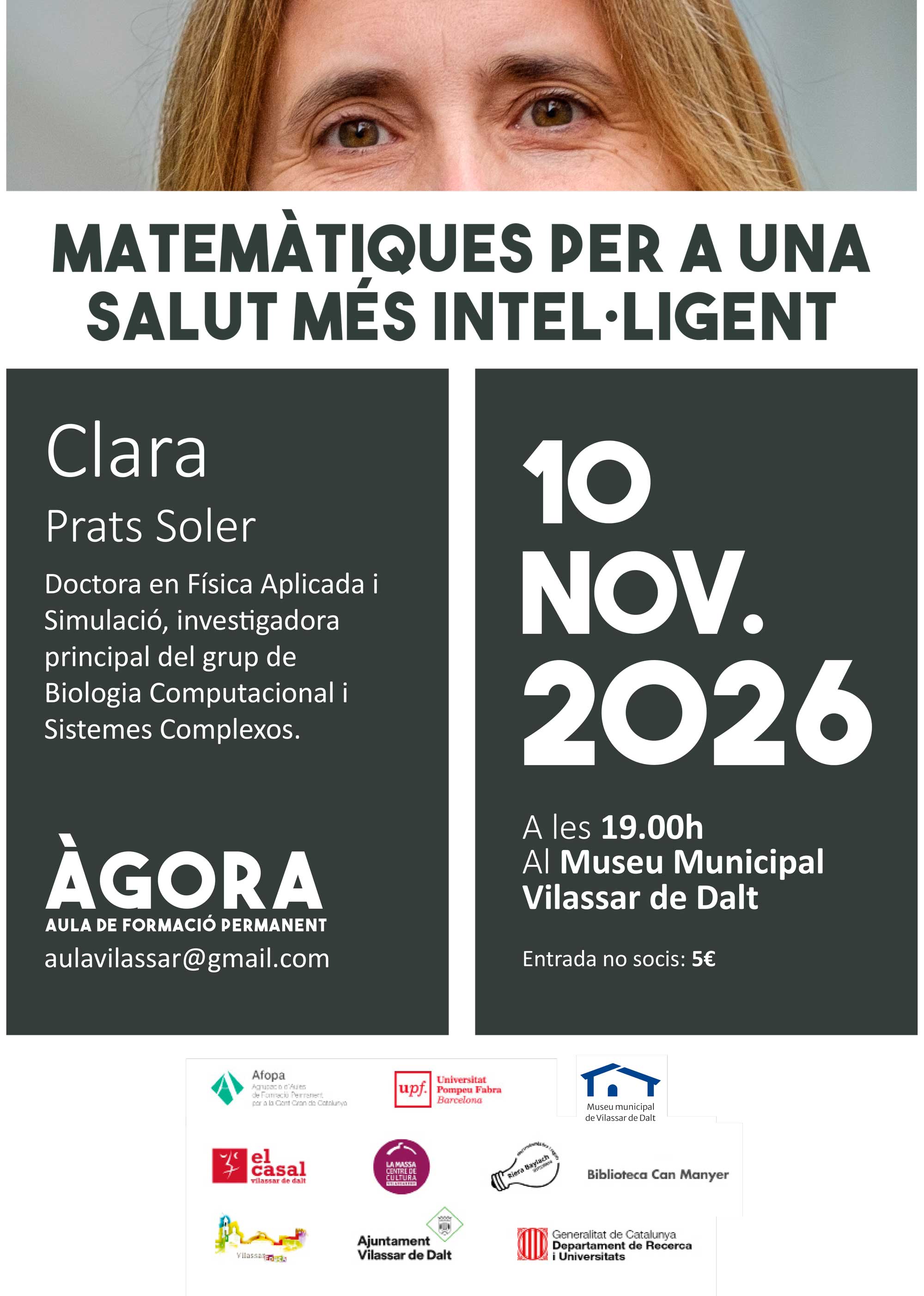 Àgora Vilassar: 'Matem&agrave;tiques per a una salut m&eacute;s intel&middot;ligent'