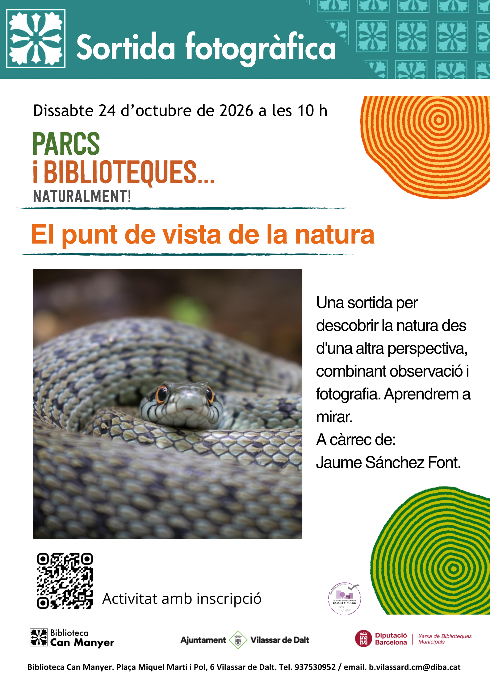 Sortida fotogr&agrave;fica 'El punt de vista de la natura'