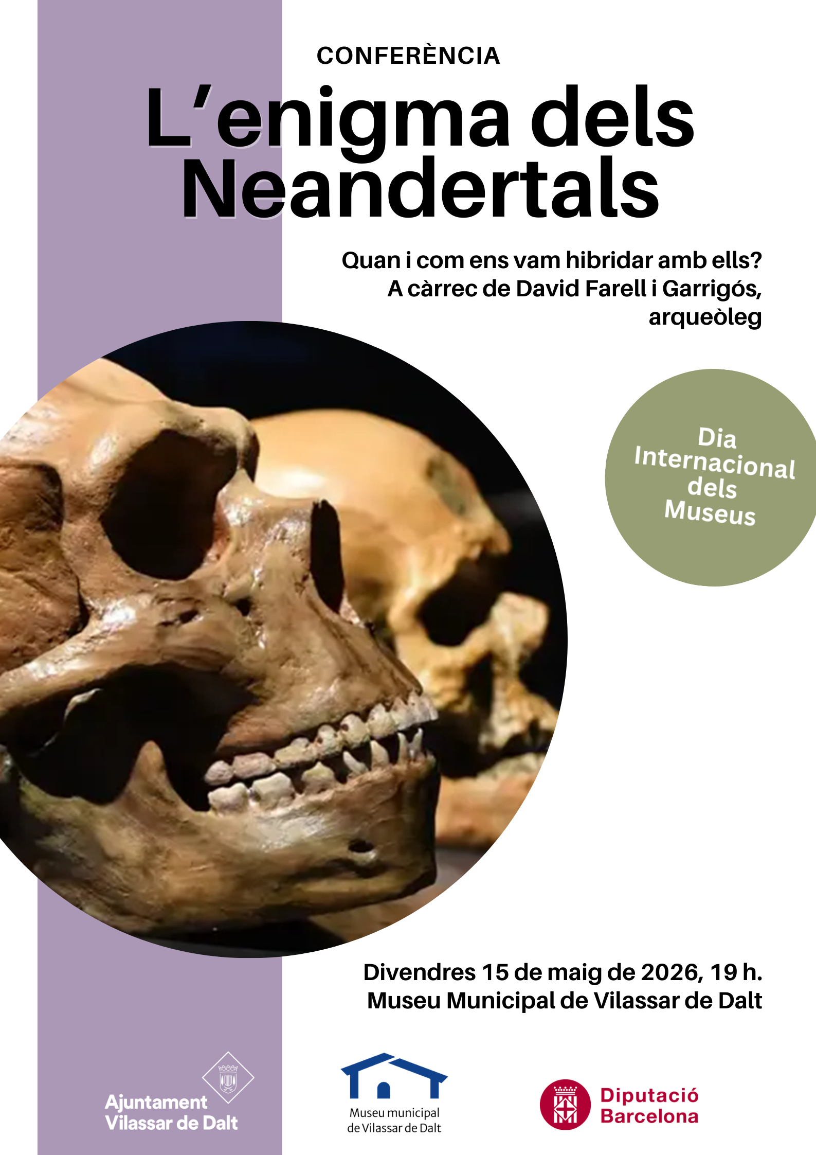 Confer&egrave;ncia 'L'enigma dels Neandertals'