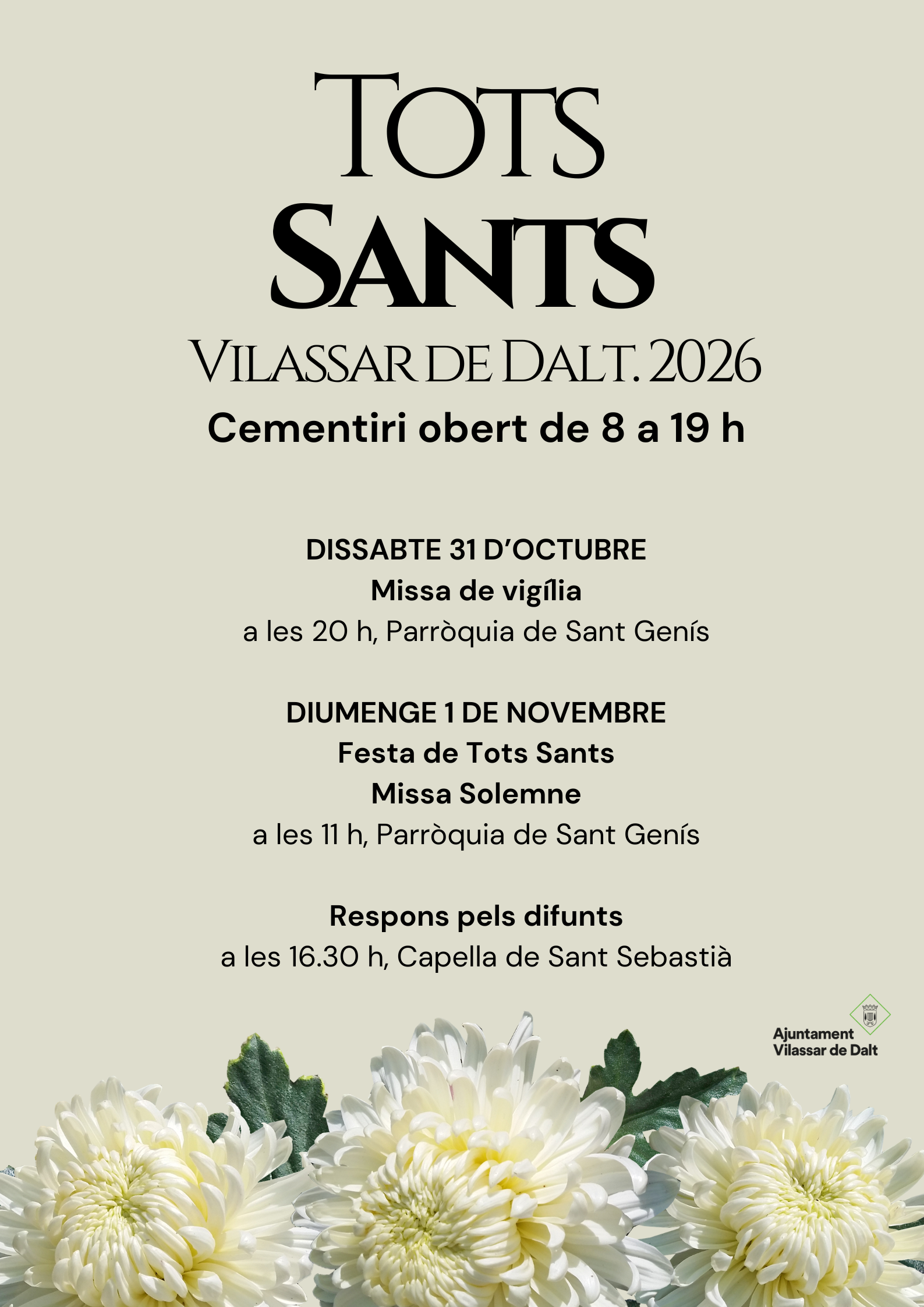 Horari del cementiri per Tots Sants