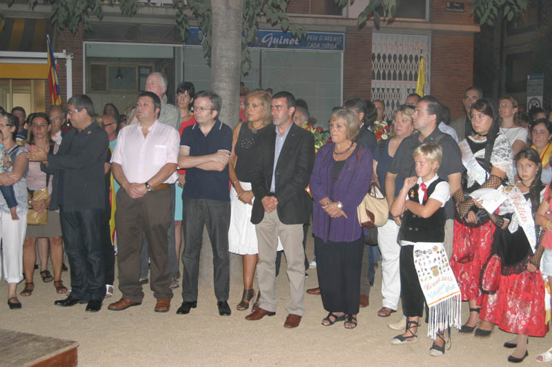 Lectura del manifest de l'11 de setembre 2012