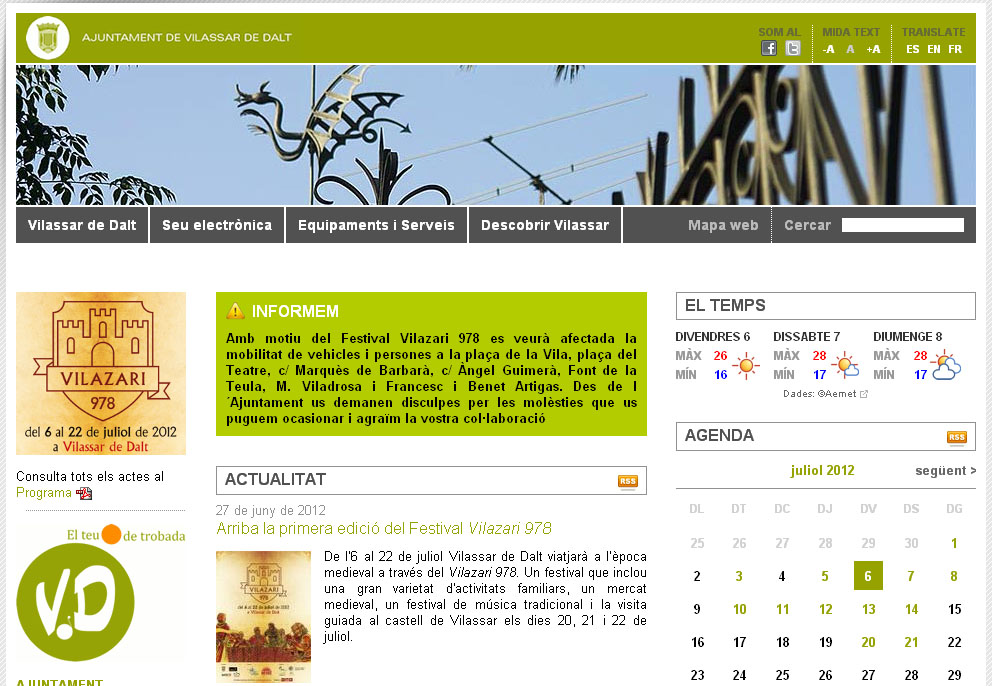 Nou web municipal