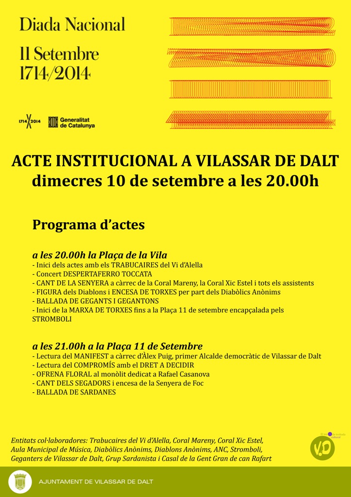 cartell diada nacional de catalunya