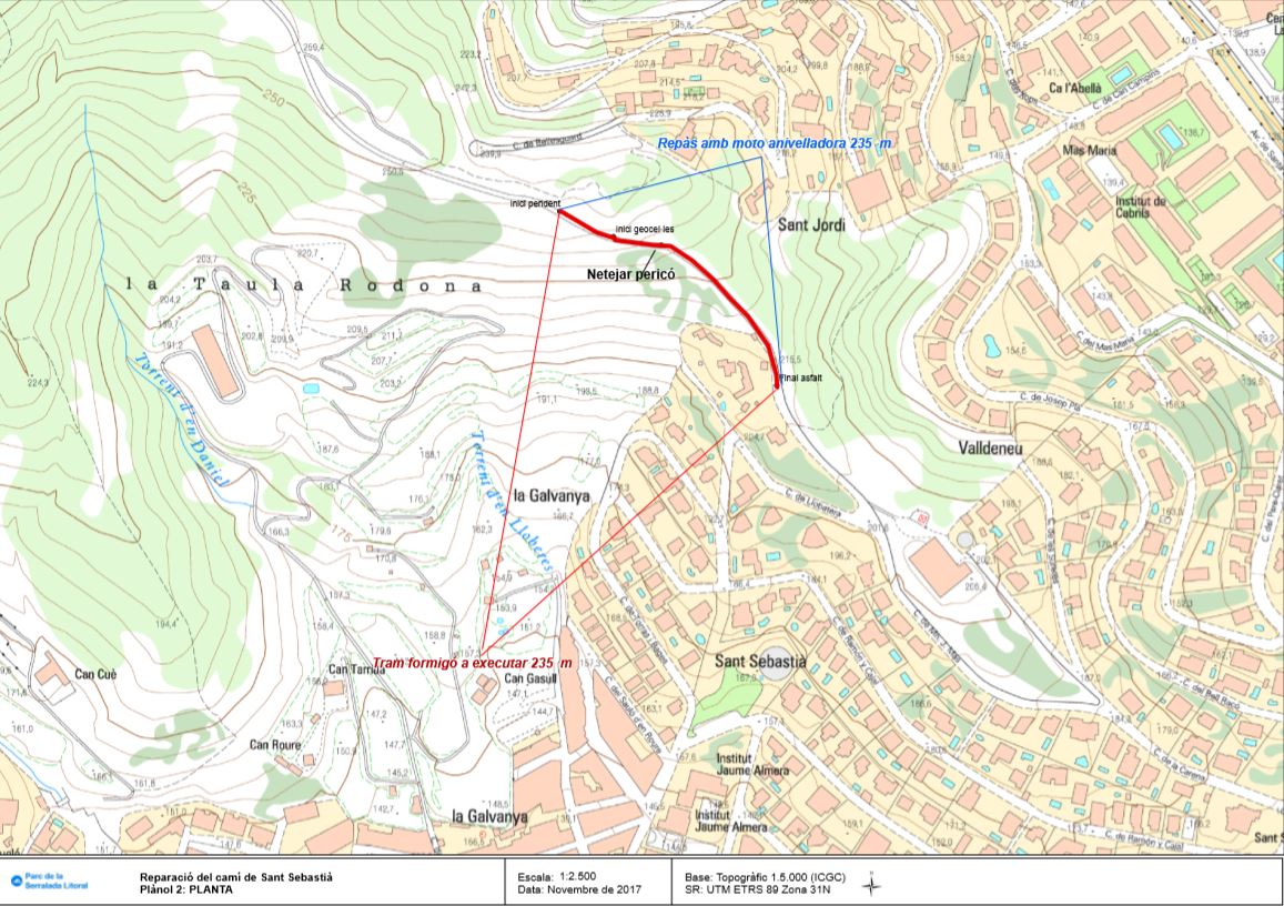 Actuacions de millora al camí de la Carena