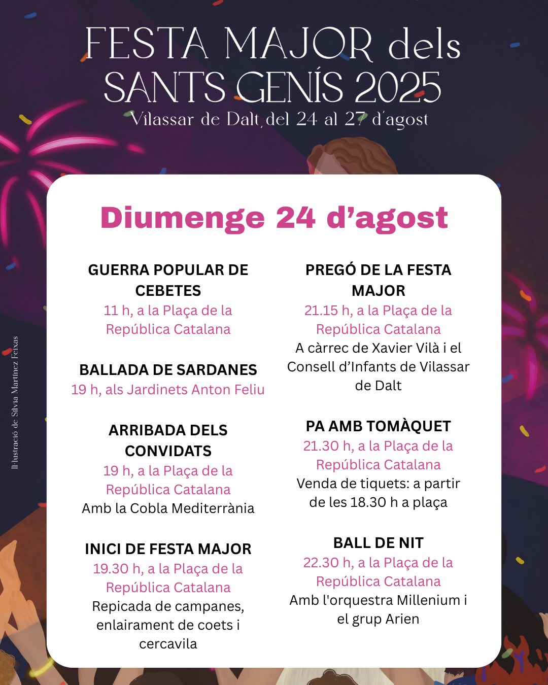 Sants Genís 25. Diumenge 24 d'agost