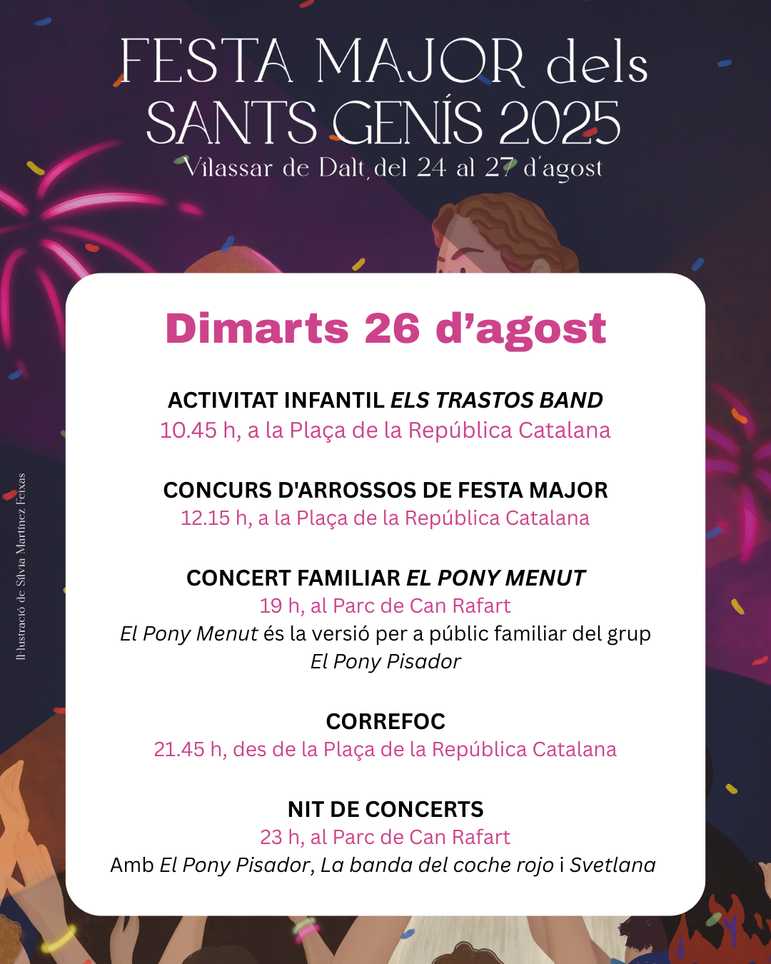 Sants Genís 25. Dimarts 26 d'agost