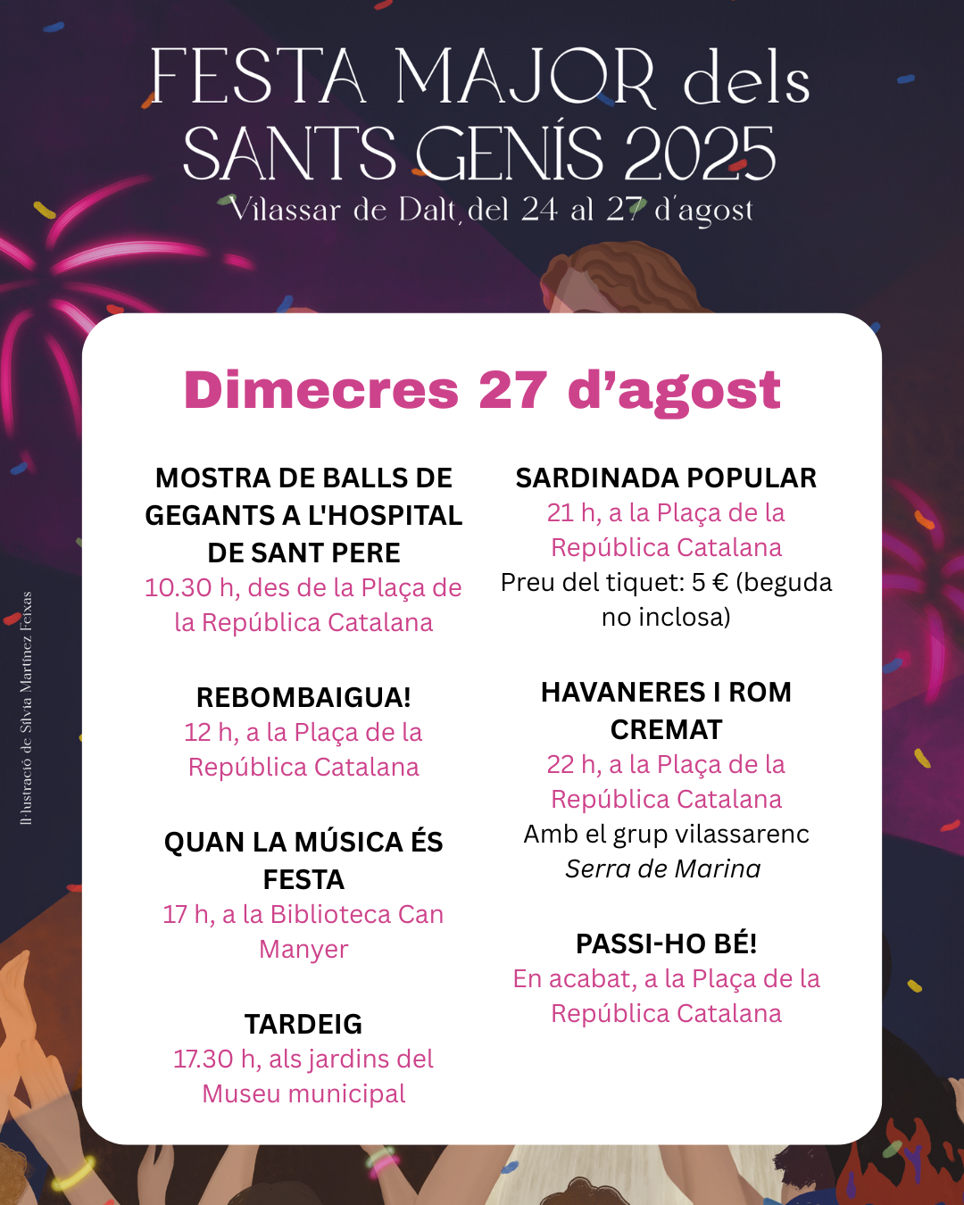 Sants Genís 25. Dimecres 27 d'agost