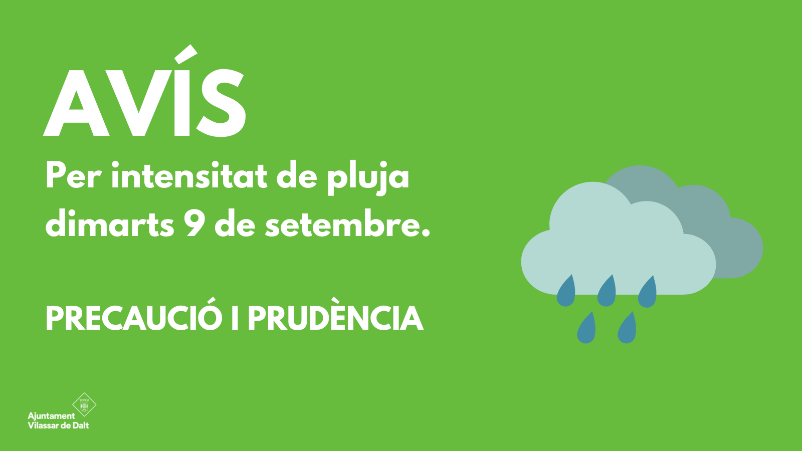 Vilassar, en fase de prealerta per intensitat de pluja