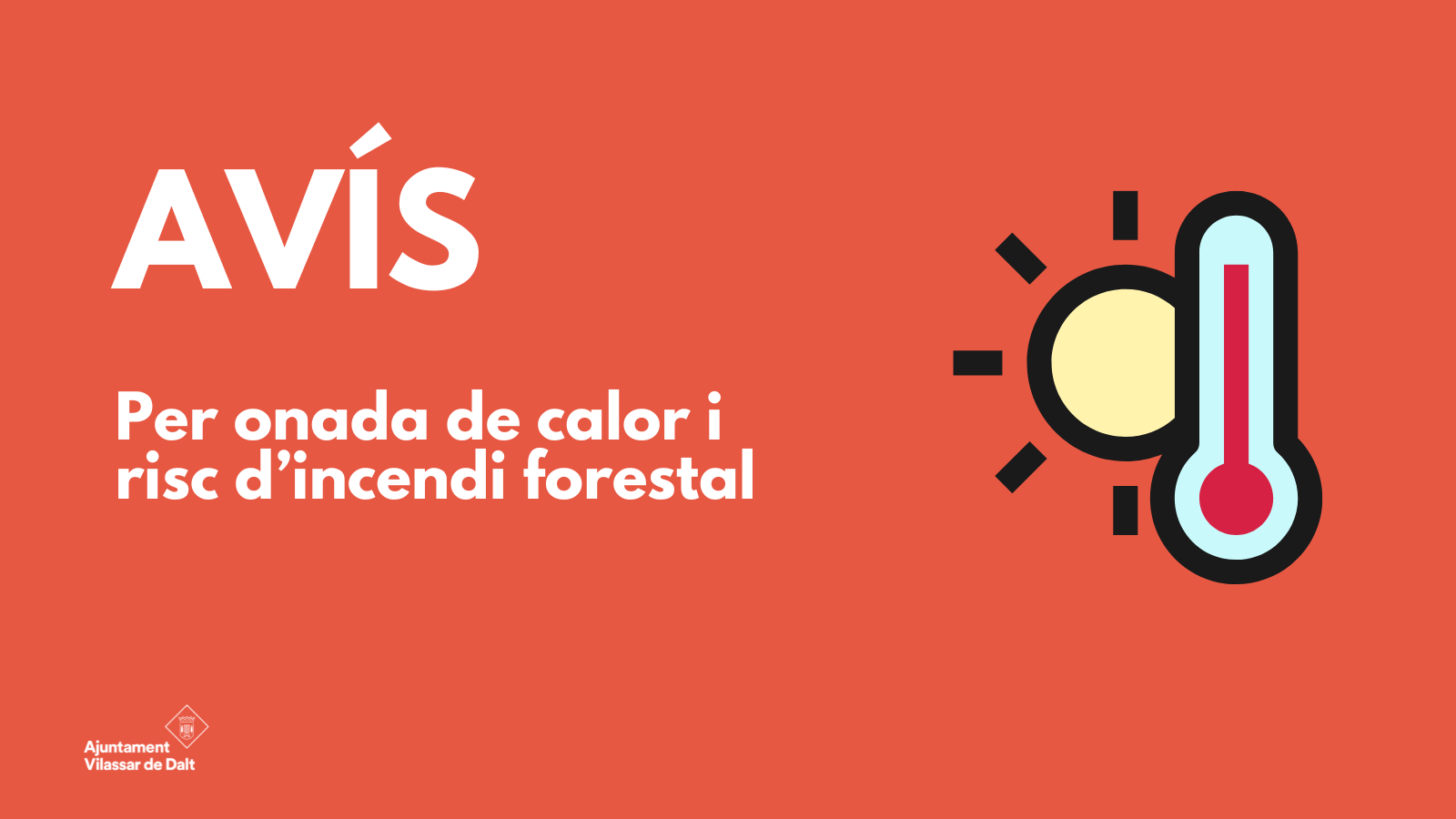 Vilassar, en fase de prealerta per calor intensa i per risc d'incendi forestal