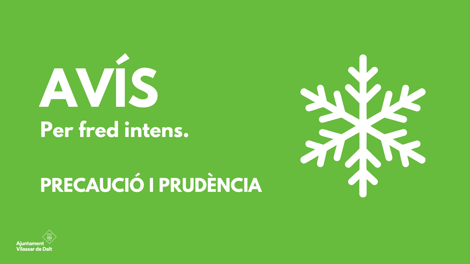 Vilassar, en fase de prealerta per fred intens