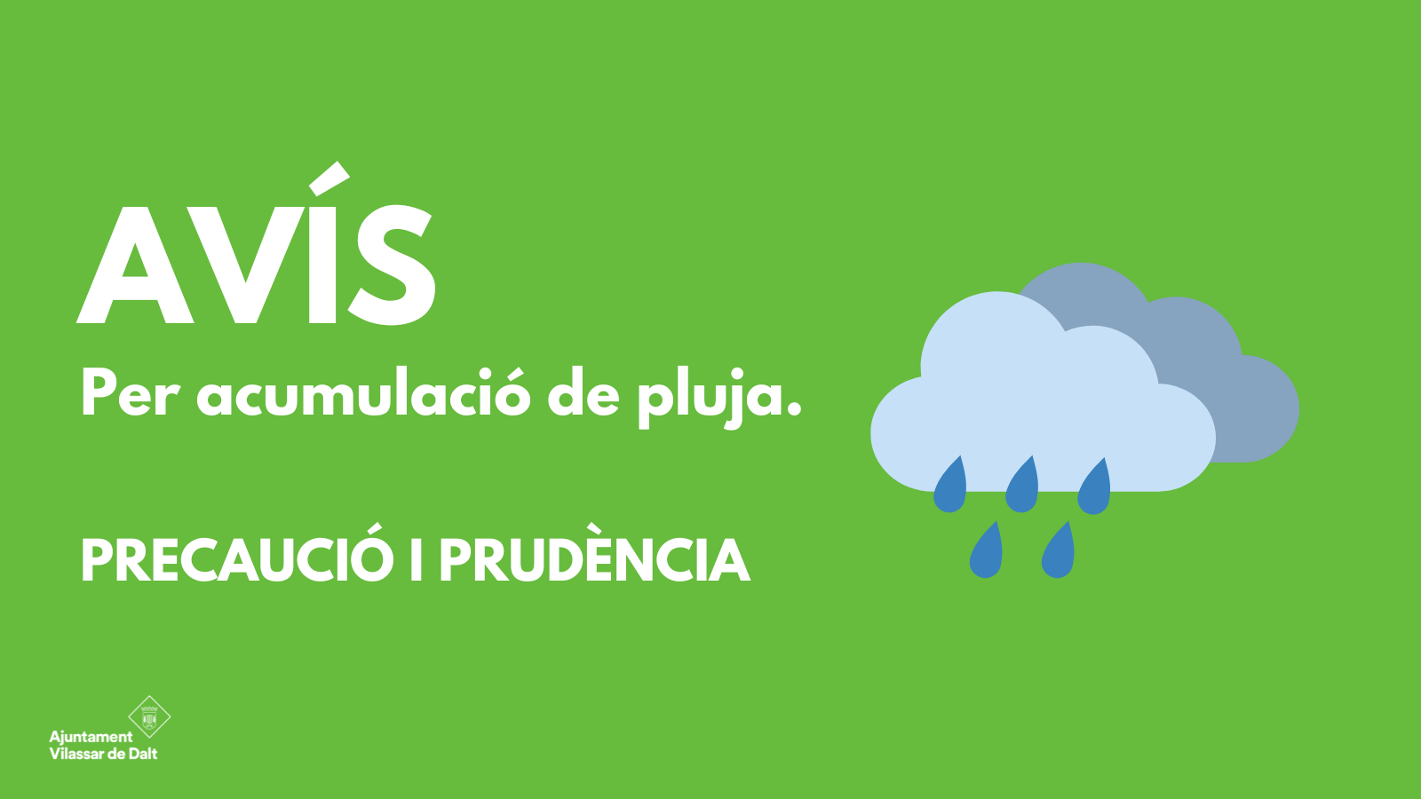 Vilassar, en fase de prealerta per acumulaci&oacute; de pluja 